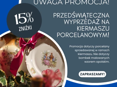 🎄 Przedświąteczna wyprzedaż na Kiermaszu Porcelanowym! 🎄